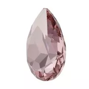14x10mm PureCrystal 4320 Pear Fancy Stone - Light Rose Ignite x1