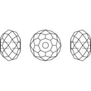 PureCrystal 5041/A Flat round 18mm Mosaic Pacific Opal x1