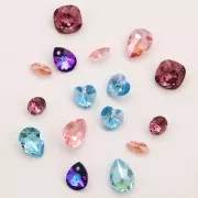 8x6 mm PureCrystal 4120 Oval Fancy Stone - Aquamarine Ignite x1