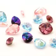 18x13mm PureCrystal 4120 Oval Fancy Stone - Light Rose Ignite x1