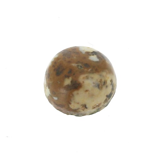 6mm Gemstone round Cabochon - Picture Jasper x1