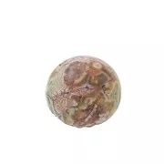 6mm Gemstone round Cabochon - Leopard Jasper x1