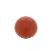 6mm Gemstone dyed round Cabochon - Red Agate x1