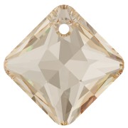 9mm Princess Cut PureCrystal 6431 pendant - Crystal Golden Shadow x1|raw }}