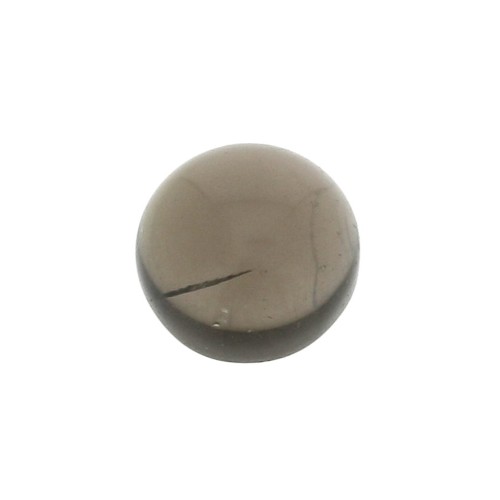 6mm Gemstone round Cabochon - Smoky Quartz x1