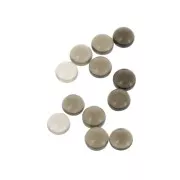 6mm Gemstone round Cabochon - Smoky Quartz x1