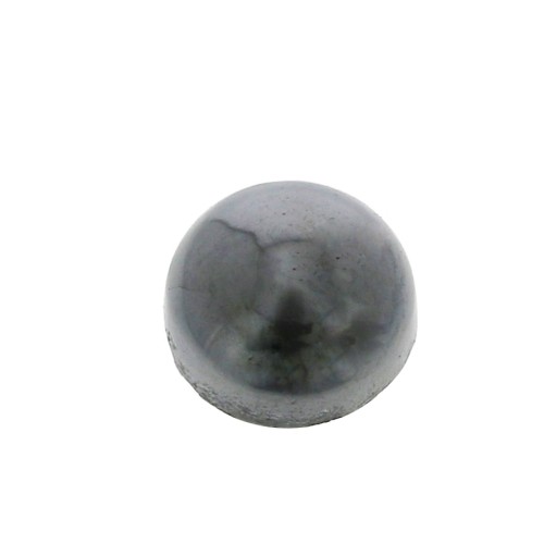 6mm Gemstone round Cabochon - Hematite x1