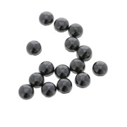 6mm Gemstone round Cabochon - Hematite x1