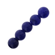 Beads Round Gemstone beads 6 mm Blue Agate x15|raw }}