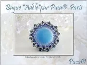 25mm Glass round cabochon by Puca® - Jet Gold Splash x1