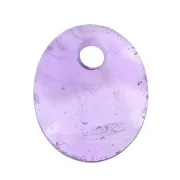 12x10mm Gemstone oval sequin - Amethyst x1
