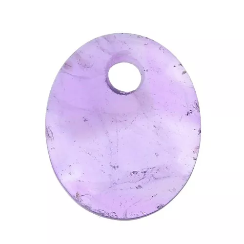 12x10mm Gemstone oval sequin - Amethyst x1