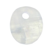 12x10mm Gemstone oval sequin - Moonstone x1