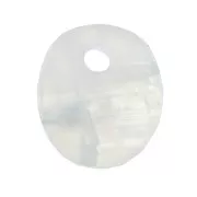 12x10mm Gemstone oval sequin - Moonstone x1