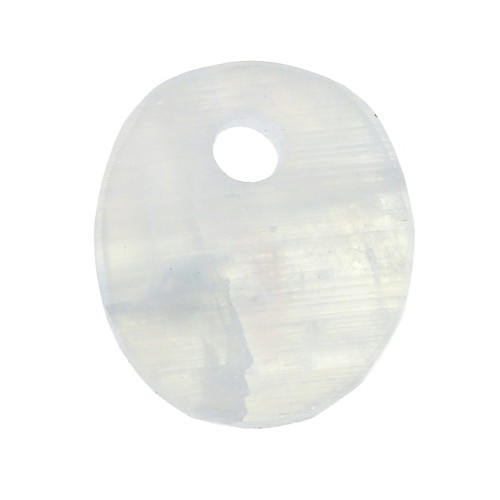 12x10mm Gemstone oval sequin - Moonstone x1