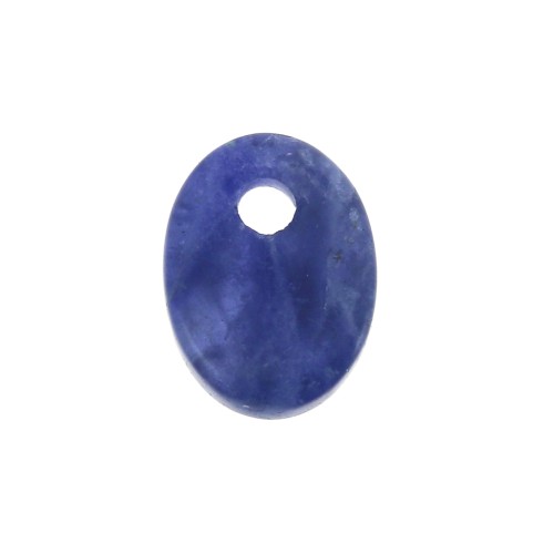 8x6mm Gemstone oval sequin - Sodalite x1