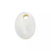 8x6mm Mother of Pearl Oval Sequin - Natural x1