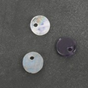 8mm Round Gemstone sequin - Amethyst x1