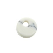 6mm Round Gemstone sequin - Howlite x1|raw }}