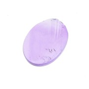 8x6mm Gemstone Oval puck - Amethyst x1|raw }}