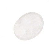 8x6mm Gemstone Oval puck - Rose Quartz x1