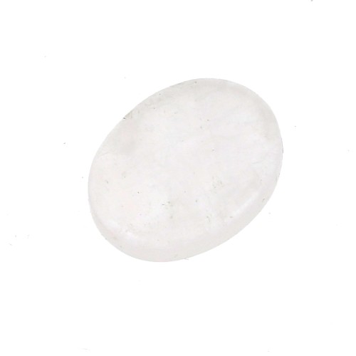 8x6mm Gemstone Oval puck - Rose Quartz x1