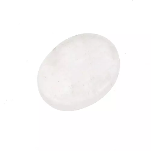 8x6mm Gemstone Oval puck - Rose Quartz x1