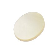 8x6mm Mother-of-Pearl Oval puck - Natural x1