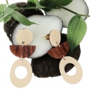 15mm Plexiglas sequin leopard pattern - Green - Pink x1