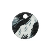 15mm Plexiglas sequin leopard pattern - Black - Blue - Grey x1|raw }}