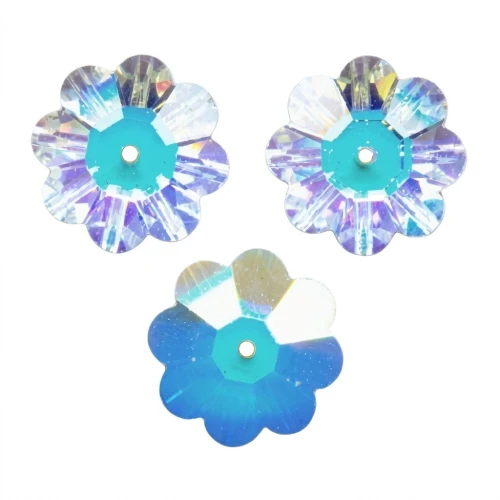 PureCrystal Flower 8mm Crystal AB Unfoiled x1