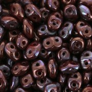 2.5x5mm SuperDuo - Opaque Red Nebula x10g