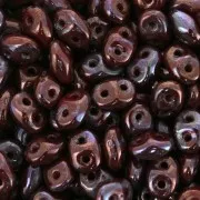 2.5x5mm SuperDuo - Opaque Red Nebula x10g