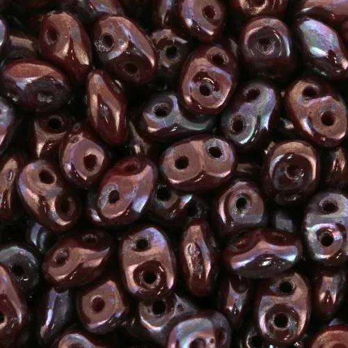 2.5x5mm SuperDuo - Opaque Red Nebula x10g