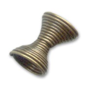 Metal spiral spacer bead 9x7mm Bronze tone x10|raw }}