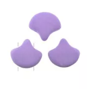 7.5x7.5mm Czech Glass beads Ginko Duo 2 holes - Bondeli Matt Purple x10g