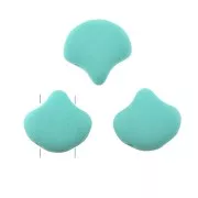 7.5x7.5mm Czech Glass beads Ginko Duo 2 holes - Bondeli Matt Mint x10g