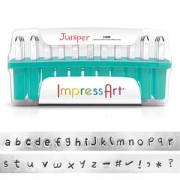 ImpressArt Typewriter Letter Stamps set - Lowercase Alphabet JUNIPER x1|raw }}