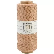 Brown - 62 meters Bobbin of high quality twisted 1.1mm hemp Cord - Cappuccino x1 62 meters Bobbin of high quality twisted 1.1mm hemp Cord - Cappuccino x1