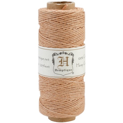 62 meters Bobbin of high quality twisted 1.1mm hemp Cord - Cappuccino x1