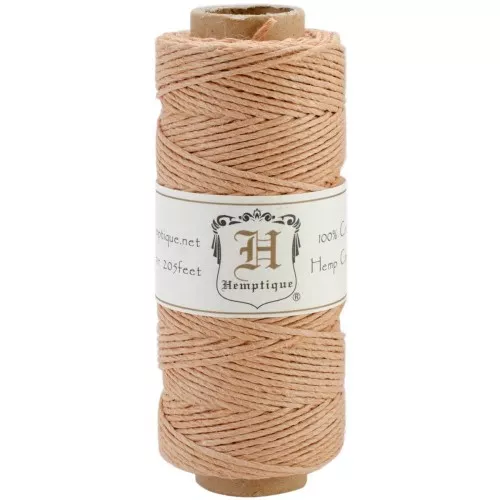 62 meters Bobbin of high quality twisted 1.1mm hemp Cord - Cappuccino x1