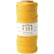 62 meters Bobbin of high quality twisted 1.1mm hemp Cord - Gold x1