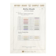 Color chart Miyuki Delica 11/0 - Sample Card (n°1012) - Duracoat Opaque Dyed Color|raw }}