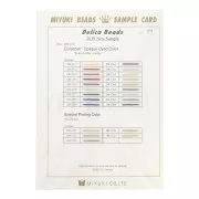 Beads - Color chart Miyuki Delica 11/0 - Sample Card (n°1012) - Duracoat Opaque Dyed Color Color chart Miyuki Delica 11/0 - Sample Card (n°1012) - Duracoat Opaque Dyed Color