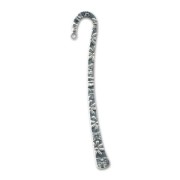 Sqiggle book mark 12cm Rhodium tone