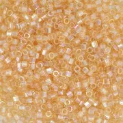 Miyuki Delica 11/0 Hex Cut  DBC0100 - Transparent Light Topaz AB Cut x8g