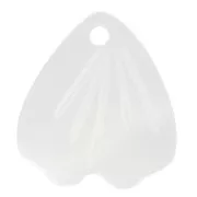 15.5x14mm Mother of Pearl Petal Drop Sequin - Natural x1