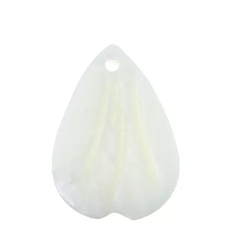 17.5x13mm Mother of Pearl Petal Drop Sequin - Natural x1