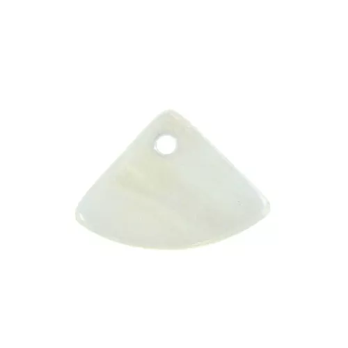 10x14mm Mother of Pearl Fan Sequin - Natural x5