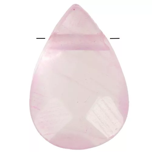 Beads Rose Quartz Flat briolettes 14x10 mm x5